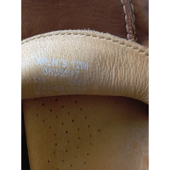 Size 12 M Men's SPERRY Light Brown Soft Leather Shoes - Picture 7 of 7